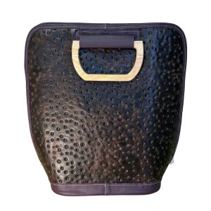 Walnut Pebble Embossed Leather ~ "Tote-All-In-Style"